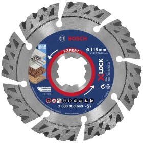 Bosch Accessories 2608900669 EXPERT MultiMaterial X-LOCK diamantový rezný kotúč Priemer 115 mm Ø otvoru 22.23 mm kámen, betón, cihla 1 ks; 2608900669