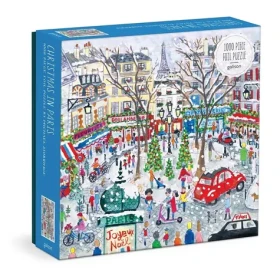 Galison Fóliové puzzle Michael Storrings Vianočný Paríž 1000 dielikov