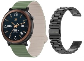 GepardWatches Smartwatch GlacierX Theron Black + Pasek GX-T248 standard