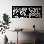 Veselá Stena Samolepka Vinná réva Farba: čierna, Veľkosť: 100 x 40 cm