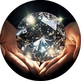 Jedlý papier diamant v ruke 19,5 cm - PICTURE - PICTURE