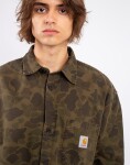 Carhartt WIP L/S Duck Shirt Camo Duck, Green / Office Green XL