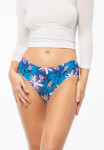 Dámske nohavičky Tissento Simple Classic Blue s kvetmi - Julimex M