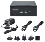 StarTech 2-portový Dual-Monitor KVM Switch / KVM prepínač / DisplayPort 1.4 / 8K 60Hz alebo 4K 144Hz / 2x USB-A 10Gbps (P2CDD143-KVM-SWITCH)