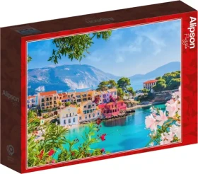 ALIPSON Puzzle Farebná dedina Assos, Grécko