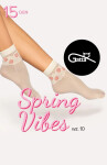 Ponožky Gatta Spring Vibes wz.10 15 den sabbia-red Univerzální