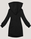 Čierna dámska dlhá mikina so stojačikom a kapucňou LHD (AMG-178) odstíny černé M (38)