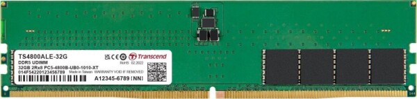 Transcend JetRam, DDR5, 32 GB, 5600MHz, CL46 (JM5600ALE-32G)