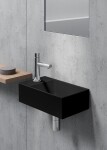 GSI - KUBE X keramické umývadlo 40x23cm, pravé/ľavé, čierna mat 9484126