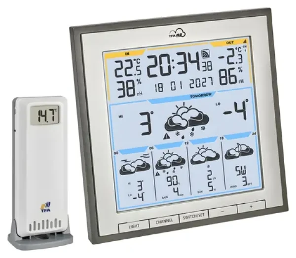 TFA 35.8105.10 ID-08 / Meteostanica / WiFi / predpoveď počasia 5 dní / bezdrôtový snímač (35.8105.10)