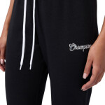Champion Dámske nohavice s rebrovanými manžetami Black 118256 KK001 Women's M