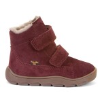 Detské zimné barefoot topánky ZERU TEX FURRY Bordeaux Froddo G2110151-4 - 33