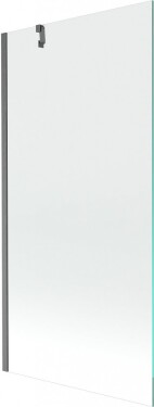 MEXEN/S - Next vaňová zástena FIX 90 x 150, transparent, grafit kartáčovaná 895-090-000-00-00-66