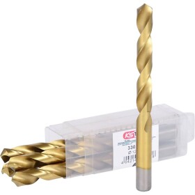 KS Tools 330.4125 HSS TiN špirálový vrták, 12.5 mm, DIN 338, 5 ks; 330.4125