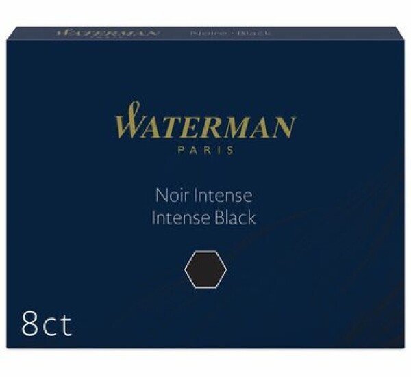 WATERMAN Inks Long Standard čierna 8ks / Atramentové bombičky / do plniacich pier WATERMAN (S0110850)