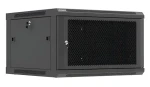 Lanberg nástenný rozvádzač 19" 6U 600×600 čierna / Nástenný rozvádzač / Perforované dvere / Flat pack (WF01-6606-23B)