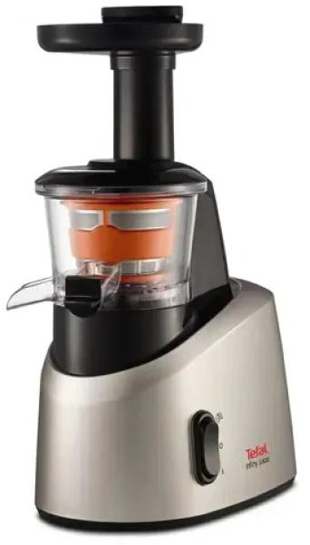 TEFAL ZC255B / odšťavovač / 200 W / nerez / nastavenie hustoty / 2 nádoby 0.8 a 0.8L / čierno-strieborná / dopredaj (ZC255B)