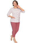 Pyžamo Martel Kasia II 266 3/4 M-3XL kaštanové L