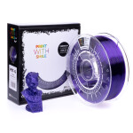 PET-G filament Violet Glass TR 1,75 mm Print With Smile 1 kg