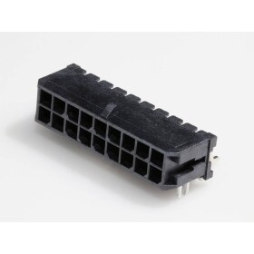 Molex vstavaná pinová lišta (štandardná) Počet pólov 18 Raster (rozteč): 3.00 mm 430451806 1 ks Tape on Full reel; 430451806