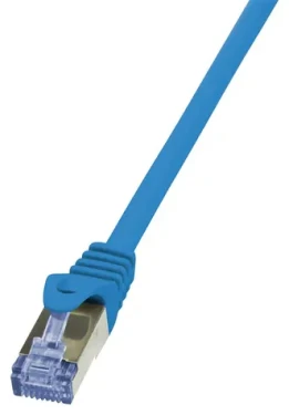 LogiLink modrá / Patch kábel / Cat6A / S/FTP / RJ-45 / 0,5 m / AWG 26/7 LSZH (CQ3026S)