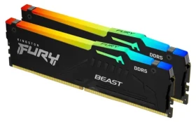 Kingston Fury Beast Black RGB 64GB (2x 32GB) DDR5 5200MHz/CL40/DIMM/ECC/XMP (KF552C40BBAK2-64)
