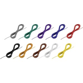 TRU COMPONENTS 1572573 opletenie / lanko, LiFY, 1 x 0.05 mm², čierna, biela, modrá, hnedá, červená, žltá, zelená, sivá, oranžová, purpurová, 50 m; 1572573