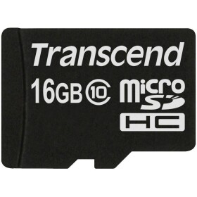 Transcend Premium pamäťová karta micro SDHC 16 GB Class 10; TS16GUSDC10