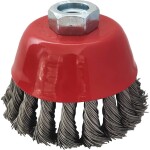 Nerezová drôtená kefa na poháre 0,5 mm, Ø 90 mm KS Tools 340.0027; 340.0027