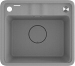 DEANTE DEANTE - Momi metallic grey Granitový drez, 1-bowl ZKM_S103