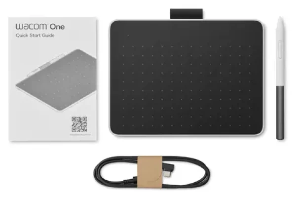 Wacom One Small čierno-červená / Grafický tablet s perom / 152×95 mm / 2048 úrovní prítlaku / USB (CTC4110WLW1B)