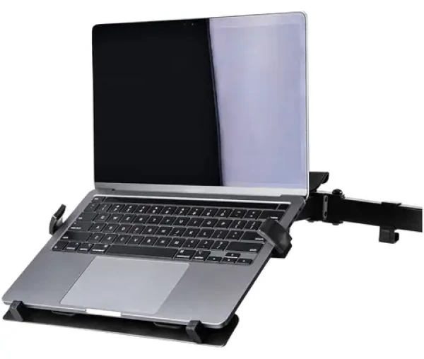 StarTech VESA držiak na notebook čierna / Držiak na notebook / VESA 75x75 a 100x100 mm / Nosnosť 4,5 kg / Kov (LAPTOP-ARM-TRAY)