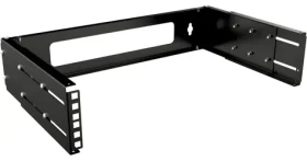 Lanview 19" otvorený nástenný rám 2U čierny / Otvorený rám / nastaviteľná hĺbka 150-350 mm (RAR200BL)