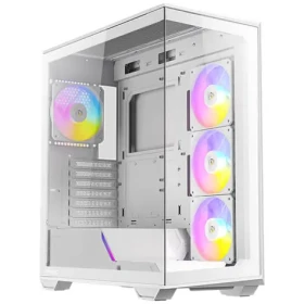 Antec C3 ARGB biela / ATX / 1x USB-A 3.0 / 1x USB-C 3.2 / 4X 120mm ARGB / bez zdroja / priehľadná bočnica (0-761345-10032-8)