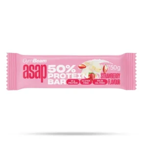 ASAP 50% Proteín Bar - GymBeam (jahoda, 50 g) (104614-2-50g-strawberry)