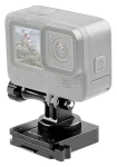 Puluz PU935B / Držiak na helmu / pre akčné kamery GoPro, DJI, Insta360 / hliníková zliatina (PU935B)