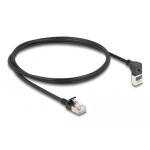 Delock 80287 RJ45 sieťové káble, prepojovacie káble CAT 6A S/FTP 1.00 m čierna 1 ks; 80287