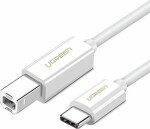 Ugreen Kábel USB-C (M) - USB-B 2.0 (M) 1m biela (6957303845606)