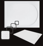 OLSEN SPA - Obdĺžniková mramorová sprchová vanička Laka - Rozmer A - 90, Rozmer B - 80 VANKCOBDEL9080