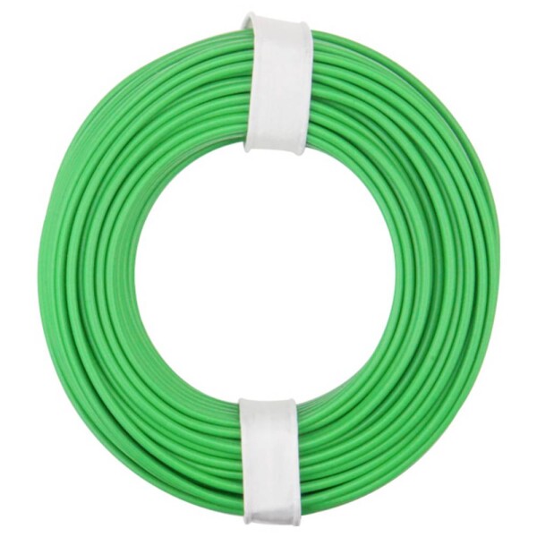 Donau Elektronik 175-014 opletenie / lanko LiY 1 x 0.75 mm² zelená 1 ks; 175-014