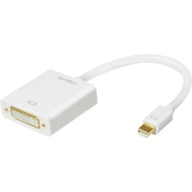 LogiLink CV0037B adaptér [1x mini DisplayPort zástrčka - 1x DVI zásuvka 24+5-pólová] biela 15.00 cm; CV0037B