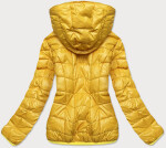 Žlutá krátká oboustranná dámská bunda pro přechodné období (M832A) Barva: odcienie żółtego, Velikost: