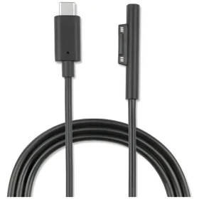 4smarts Connect Cable USB-C 5A Microsoft Surface čierna / Napájací kábel / 1 m / 100 W PD / Nylonový opletený (468683)