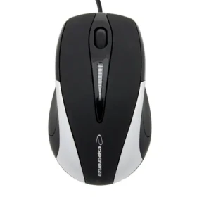Esperanza EM102S Sirius čierno-strieborná / optická myš / 800 DPI / USB / 3 tlačidlá + koliesko / blister (EM102S)