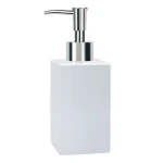Spirella QUADRO dávkovač mydla biely / porcelán / 300 ml (7610583001535)