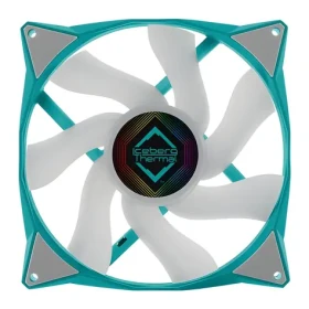 Iceberg Thermal IceGALE ARGB tyrkysová / Ventilátor / 140 mm / Guľôčkové ložisko / 1600 RPM / 96 CFM / 4-Pin PWM (ICEGALE14A-D0A)