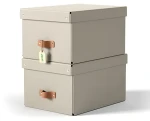 Leitz Úložný box Puro M béžová / Kartón / 17 l / 270 × 200 × 370 mm / 2 ks (61490012)