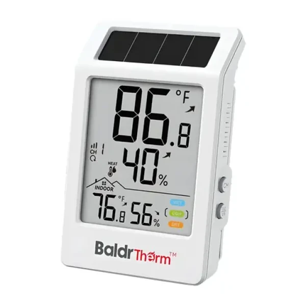 RainPoint BALDRTHERM B0707 / Meteostanica / Teplota a vlhkosť vnútorné i vonkajšie / Solárne napájanie / Dosah 100 m (B0707)