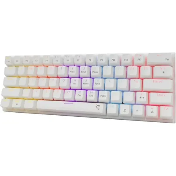 White Shark GK-002211V2 WAKIZASHI 2 biela / herná mechanická klávesnica / US layout / USB / LED (WAKIZASHI-2-US-W-RED)