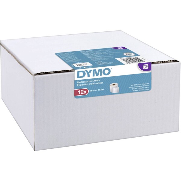 DYMO etikety v roli kombinované balenie 2093095 2093095 57 x 32 mm papier biela 12000 ks trvalé univerzálne etikety; 2093095